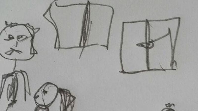 7-letnia córka Justyny narysowała tatę w jednoznacznej sytuacji. Cała prawda wyszła na jaw