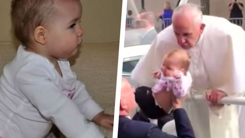 Papież pocałował główkę dziecka. 2 miesiące później rodzice są świadkami prawdziwego cudu