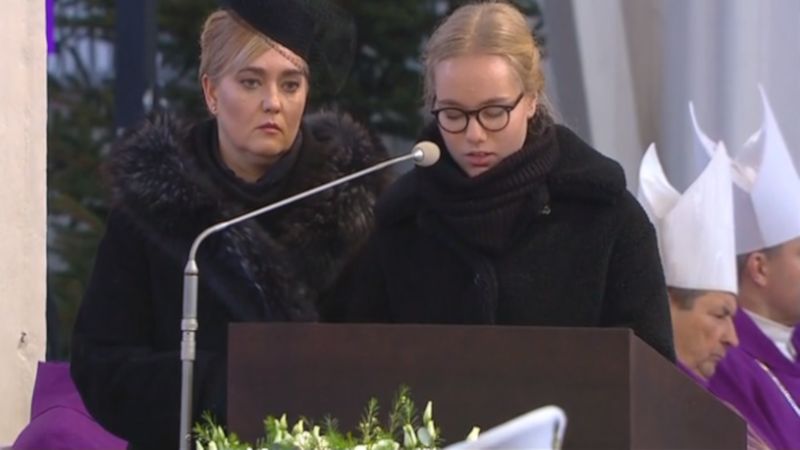 Córka Pawła Adamowicza wygłosiła wzruszające przemówienie na pogrzebie taty