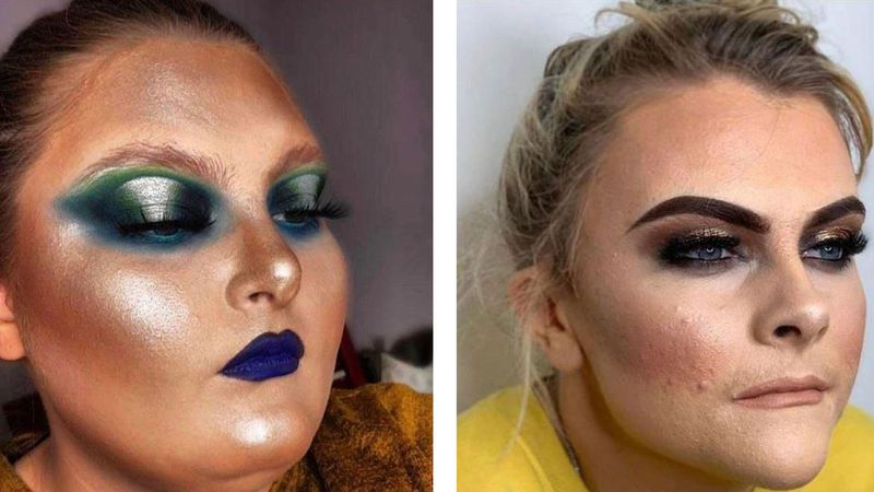 15 kobiet, które zdecydowanie przesadziły z makijażem. Nie wyglądają zbyt atrakcyjnie