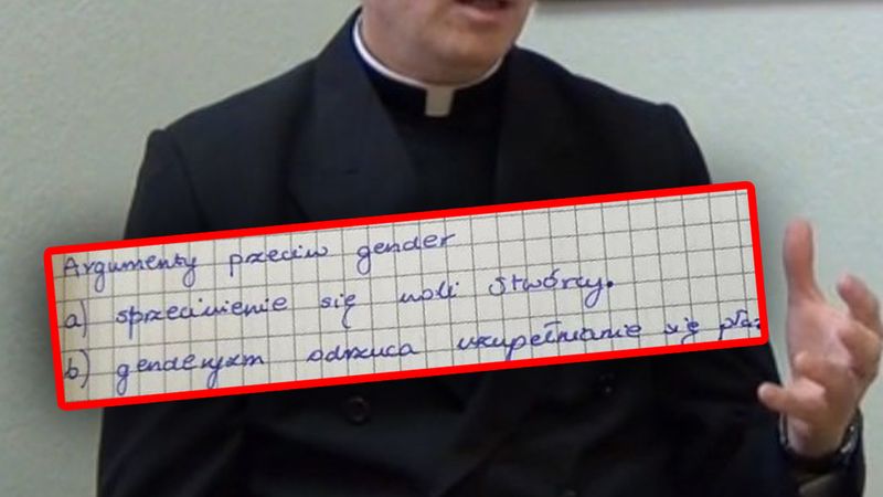 Notatki z lekcji religii oburzyły internautów. „Kiedyś katecheci nie uczyli takich bzdur”