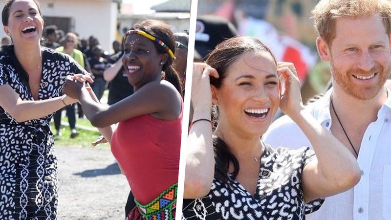 Oficjalna wizyta Harry’ego i Meghan w Afryce. Księżna pokazała swój szalony taniec