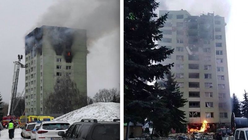 Wybuch gazu w bloku w Preszowie