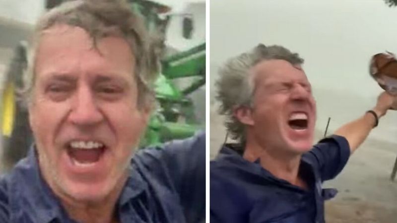 Emocjonalna reakcja Australijskiego farmera. Upragniony deszcz spadł na jego ziemię!