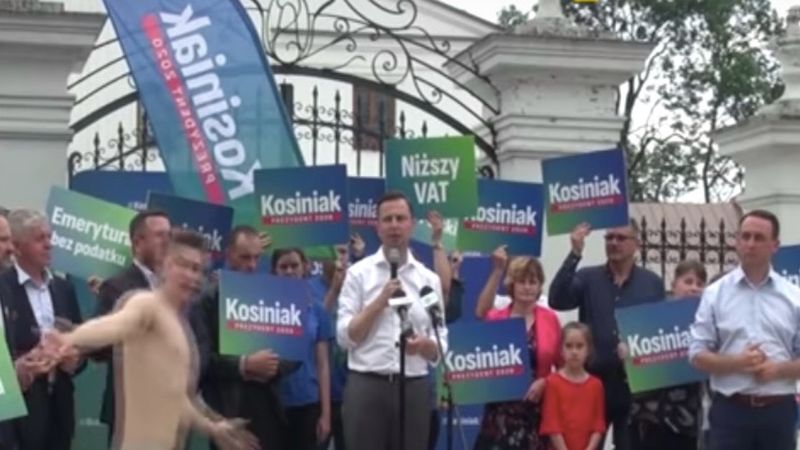 Golas na wiecu Władysława Kosiniaka-Kamysza