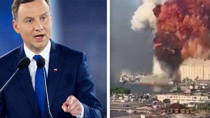 Andrzej Duda o wybuchu w Bejrucie