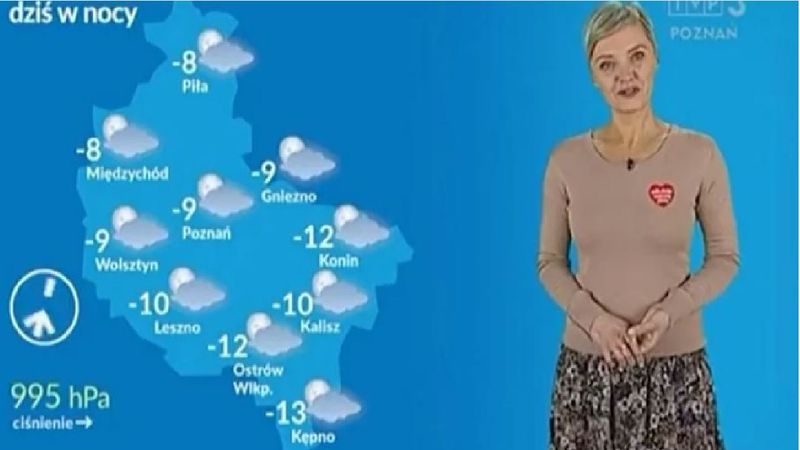 Prezenterka pogody zwolniona z TVP