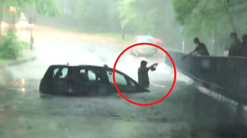 Poznań pod wodą! Ludzie są uwięzieni w samochodach, miasto sparaliżowane