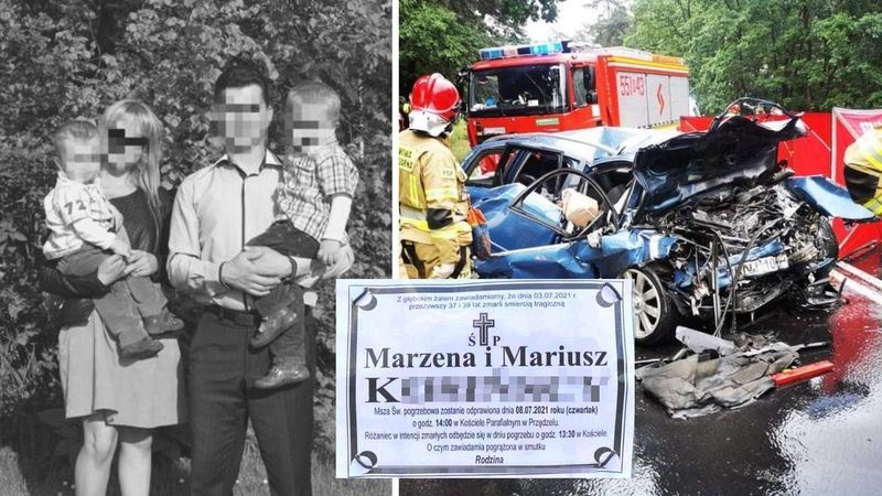 Pogrzeb ofiar wypadku w Stalowej Woli. Marzena i Mariusz odeszli na zawsze