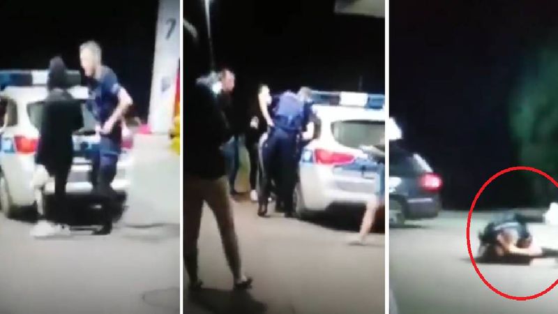 Zakopanem: Szarpanina kobiety z policjantem na stacji paliw.”Nagrywaj, nagrywaj”