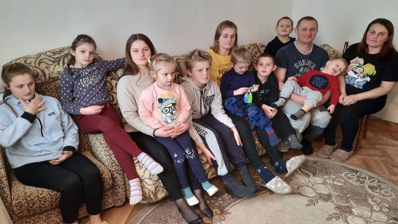 12-osobowa rodzina z Ukrainy