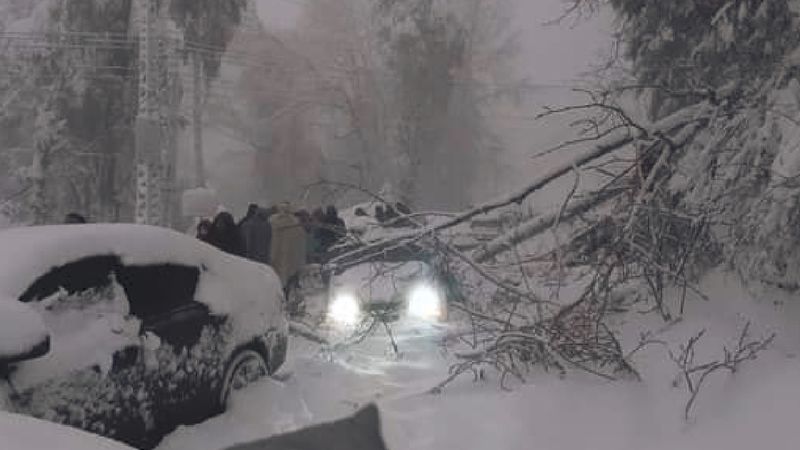 potężna śnieżyca w Pakistanie