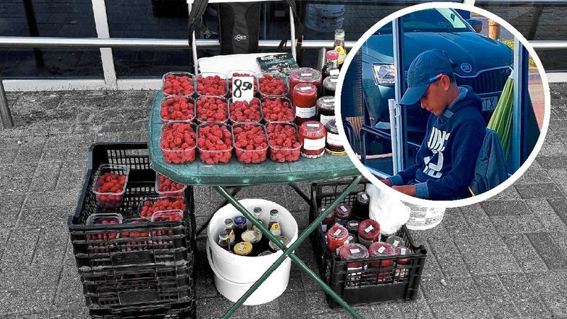 13-latek z Gniezna sprzedaje owoce