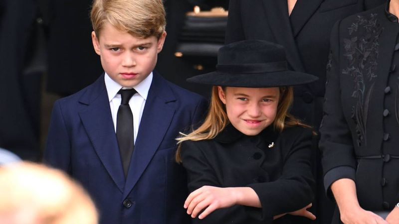 Księżniczka Charlotte na pogrzebie królowej