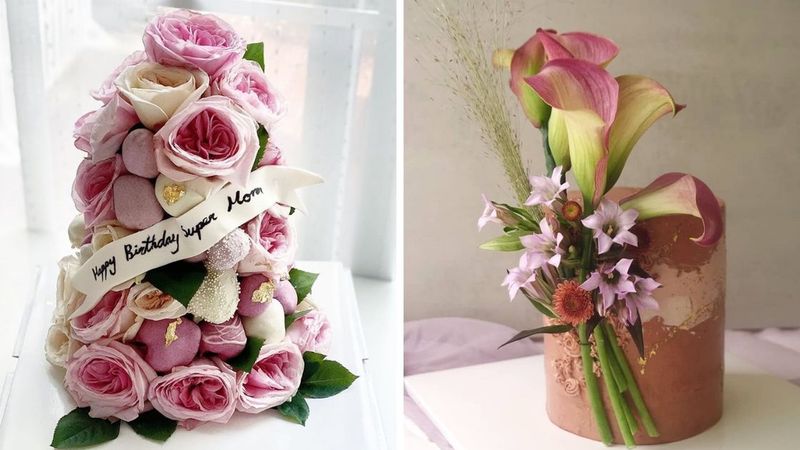 18 przepięknych tortów, które zachwycają kolorami. Wyglądają jak bukiety kwiatów!