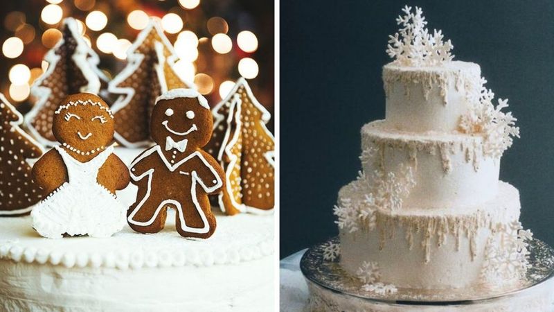 16 najpiękniejszych, świątecznych tortów ślubnych, które zachwycają swoim wyglądem