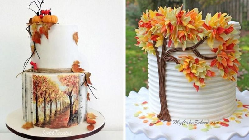 20 najpiękniejszych tortów z jesiennym motywem. Kolory są po prostu niesamowite!