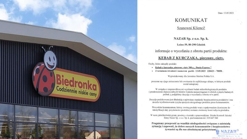 Kupiłeś ten produkt? Biedronka ma ważny apel do klientów. Chodzi o groźną bakterię