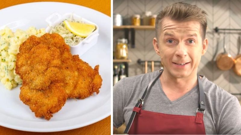 Perfekcyjny kotlet schabowy wg Karola Okrasy. Soczysty w środku z chrupiącą panierką na zewnątrz