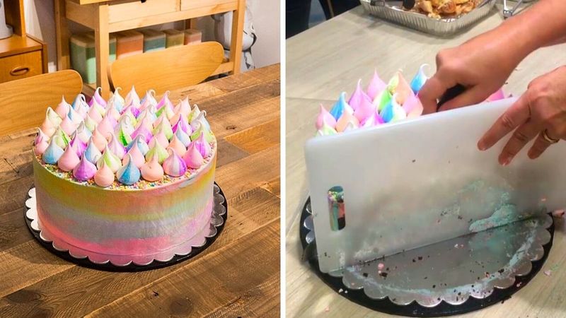 Australijska mistrzyni cukiernictwa zdradziła swój trik na krojenie tortu. Film ma ponad 1,5 mln wyświetleń!