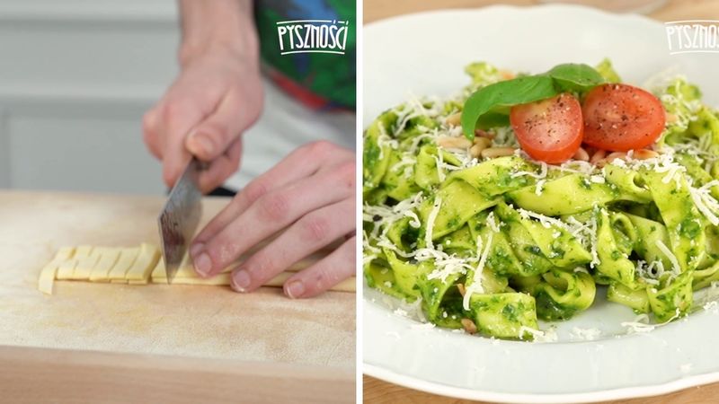 Domowe pesto z makaronem