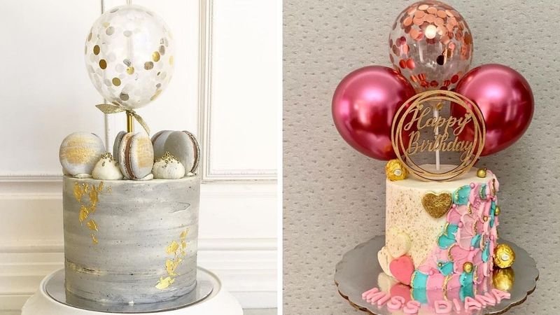 18 najpiękniejszych tortów z balonową dekoracją. Bardziej urodzinowo już się nie dało