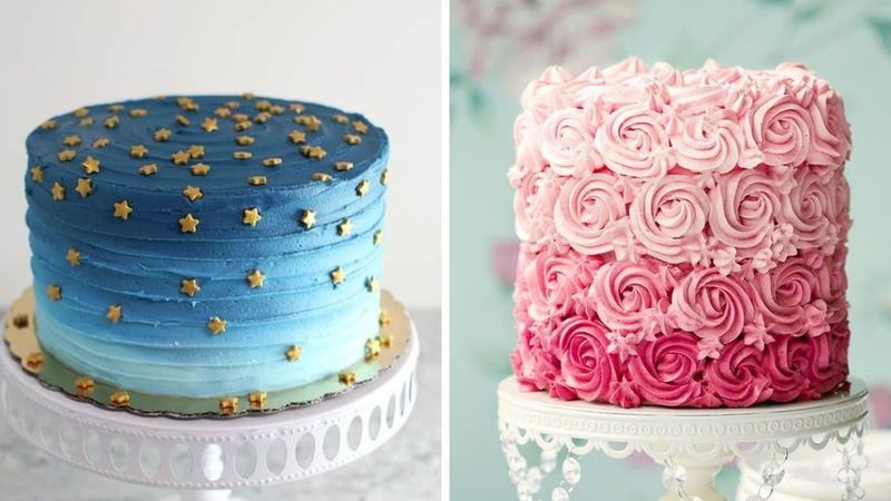 21 zachwycających tortów z efektem ombre, które dodadzą trochę koloru w ponurą pogodę