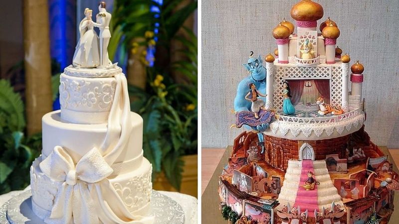 22 najpiękniejsze torty ślubne inspirowane Disneyem. Z tego nigdy się nie wyrasta!