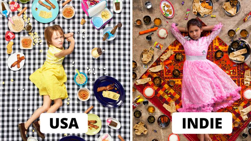 11 zdjęć dzieci z całego świata z ich tygodniowym menu. „Zaskoczył nas chłopiec z Dubaju”