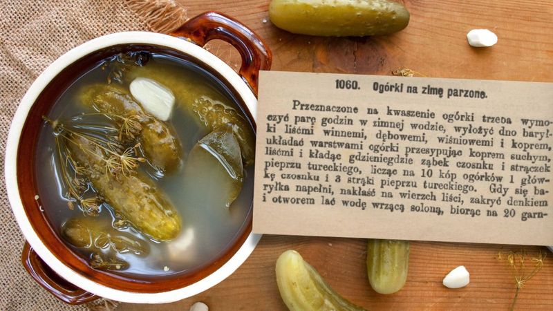 Ogórki kiszone według przepisu z 1889 roku. Takich jeszcze nie jadłeś