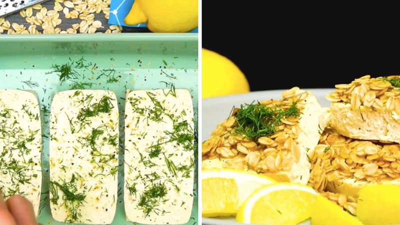 Cytrynowe tofu z piekarnika