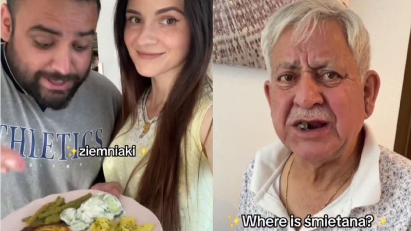 Jej teściowie z Indii spróbowali polskiego dania. Ich reakcja jest rozczulająca