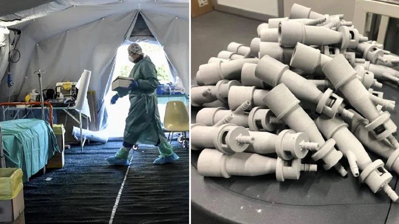 Włoscy przedsiębiorcy ratują życia z drukarką 3D produkując niezbędne części do respiratorów