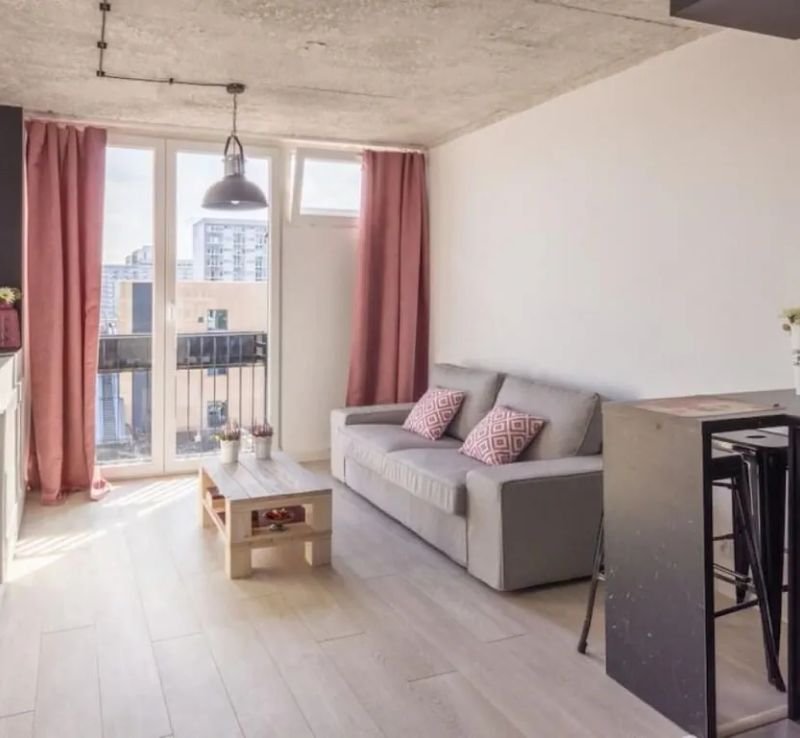 Industrialny apartament centralny na 9. piętrze z balkonem Warszawa - foto 1