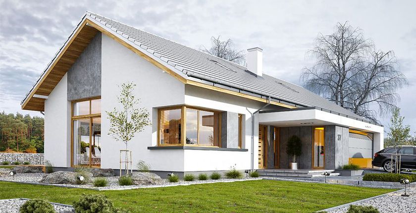 dom skandynawski wizualizacja projektu domu jednorodzinnego
