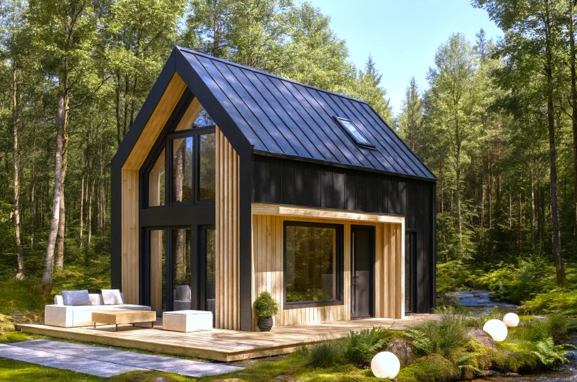 Domy na zgłoszenie do 35 m2 - Dom do 35m2 - Projekt domu Stodoła mini KDX1032 - zdjęcie 1