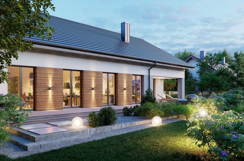 z jakiej strony kupić projekt domu - projekt Domena 145 B WRW1375 - zdjęcie 1