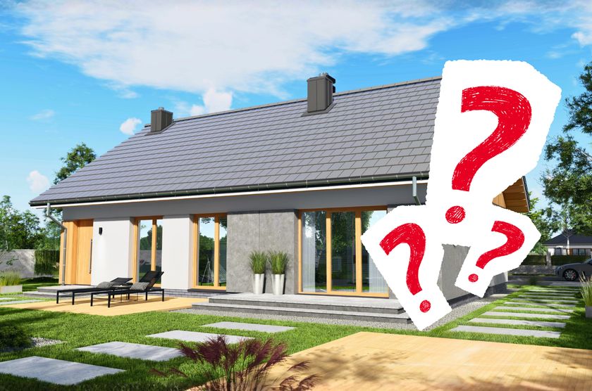 dom za 600 tys. zł projekt Tani w budowie wiązary LUZ1001 - zdjęcie 1