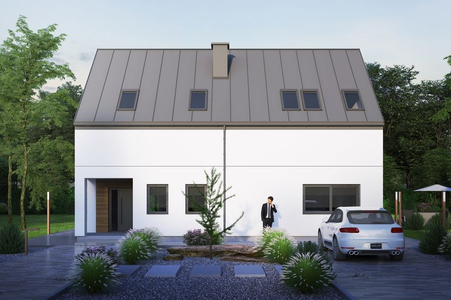 Zdjęcie projektu Dom prefabrykowany P.4 bez okapu