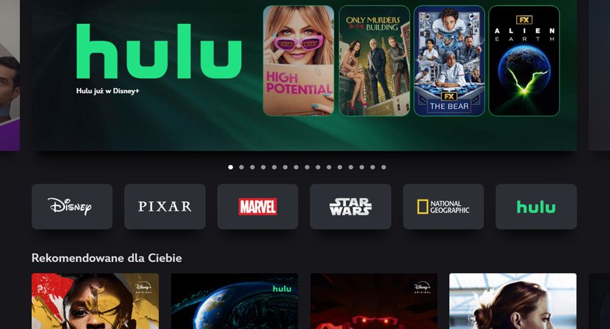 Katalog Hulu już widoczny w polskiej wersji Disney+