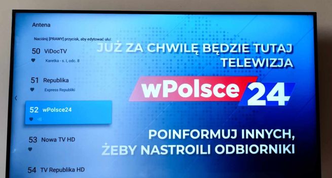 Nowa stacja w telewizji naziemnej. Zapowiada ją plansza