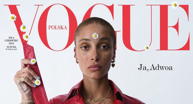 Adwoa Aboah na okładce czwartego numeru „Vogue Polska”