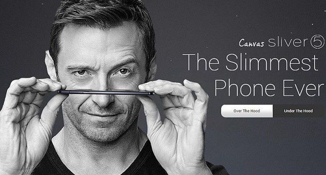 Micromax Canvas Sliver 5 najcieńszym smartfonem na świecie - 5,1 mm grubości
