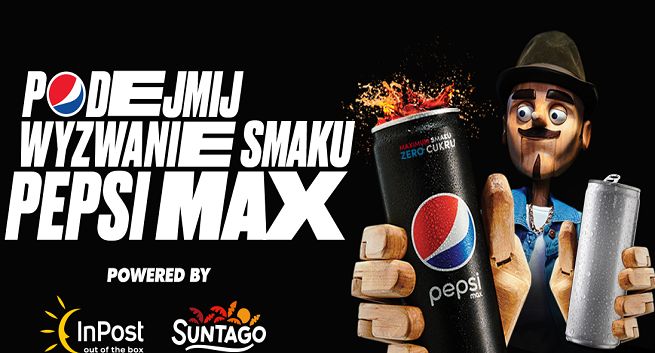 Wyzwanie Smaku Pepsi Max w nowej formule, partnerami InPost i Suntago