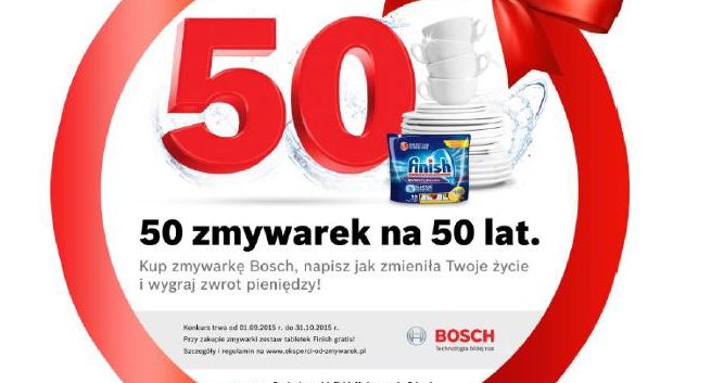 Bosch znów promowany „50 zmywarkami na 50 lat” (wideo)