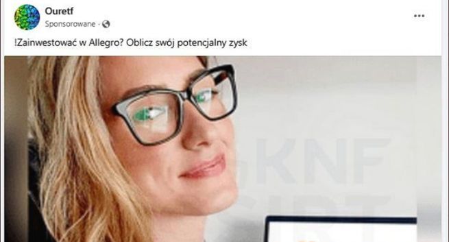 CSIRT KNF ostrzega przed fałszywymi reklamami Allegro w social mediach