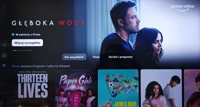 Zmiany w wyglądzie serwisu Amazon Prime Video