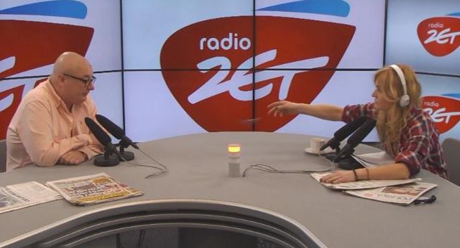 Monika Olejnik rzuciła w gościa Radia ZET długopisem za powołanie się na RMF FM (wideo)