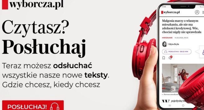 "Gazeta Wyborcza" teraz też do słuchania. Dzięki AI