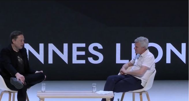 Elon Musk w Cannes chce się pogodzić z reklamodawcami